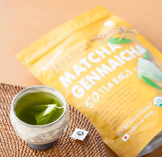 Японский органический чай Genmaicha в пакетиках